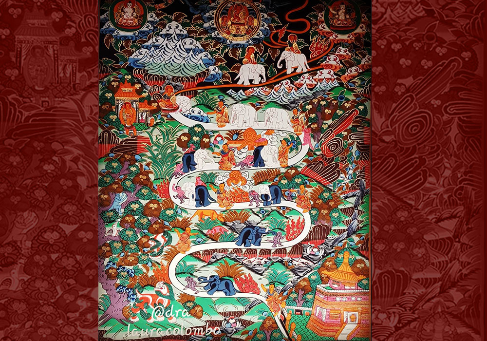 dibujo hindú hecho a mano